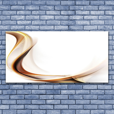 Plexiglas® Wall Art Abstract art yellow brown white