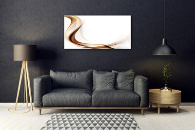 Plexiglas® Wall Art Abstract art yellow brown white