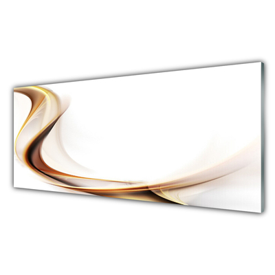 Plexiglas® Wall Art Abstract art yellow brown white