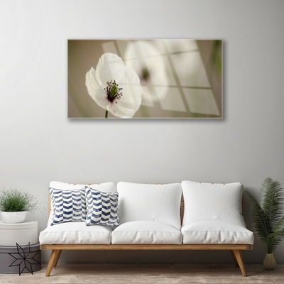 Plexiglas® Wall Art Flower floral white