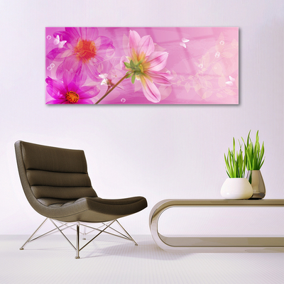 Plexiglas® Wall Art Flowers floral pink