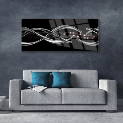 Plexiglas® Wall Art Abstract art silver black