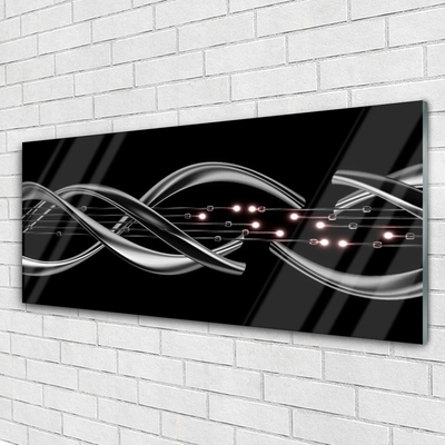 Plexiglas® Wall Art Abstract art silver black