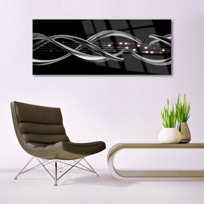 Plexiglas® Wall Art Abstract art silver black