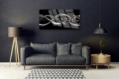 Plexiglas® Wall Art Abstract art silver black