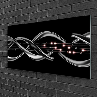 Plexiglas® Wall Art Abstract art silver black