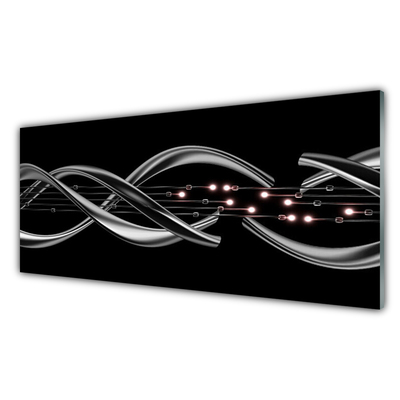 Plexiglas® Wall Art Abstract art silver black