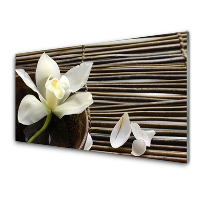 Plexiglas® Wall Art Flower floral white