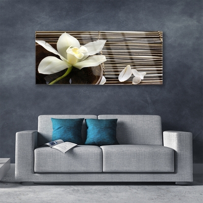 Plexiglas® Wall Art Flower floral white