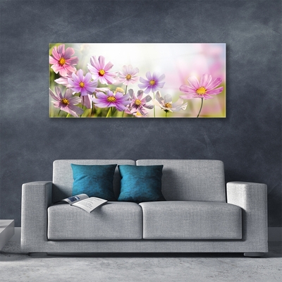 Plexiglas® Wall Art Flowers floral pink green