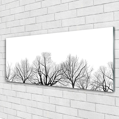 Plexiglas® Wall Art Trees nature black