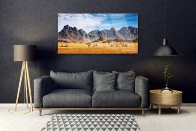 Plexiglas® Wall Art Desert landscape yellow brown