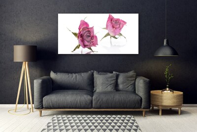 Plexiglas® Wall Art Roses floral red green