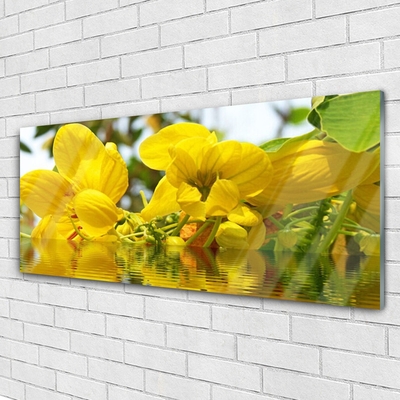 Plexiglas® Wall Art Flowers floral yellow