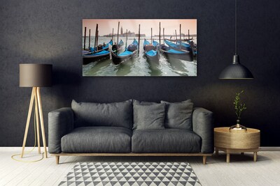 Plexiglas® Wall Art Boats architecture black blue