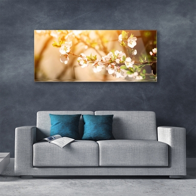 Plexiglas® Wall Art Flowers floral white