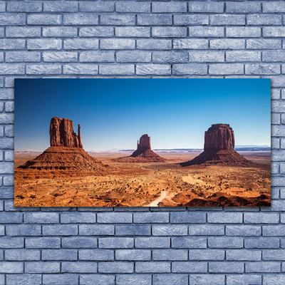 Plexiglas® Wall Art Desert landscape yellow brown