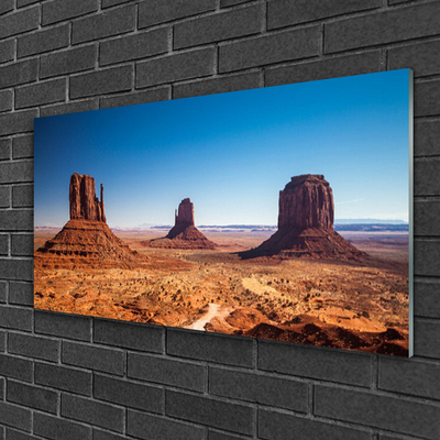 Plexiglas® Wall Art Desert landscape yellow brown