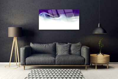 Plexiglas® Wall Art Abstract art white grey purple