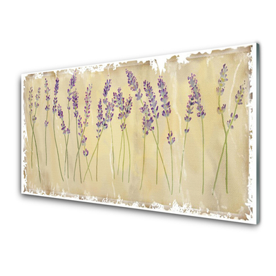 Plexiglas® Wall Art Flowers floral purple