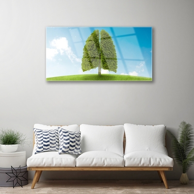 Plexiglas® Wall Art Grass tree nature green