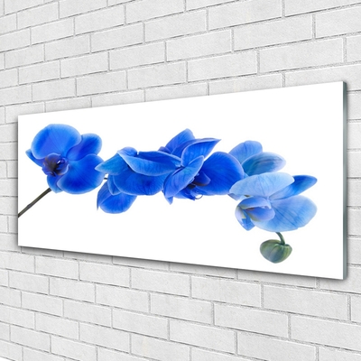 Plexiglas® Wall Art Flower floral blue