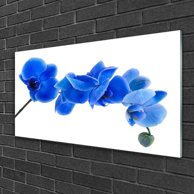 Plexiglas® Wall Art Flower floral blue