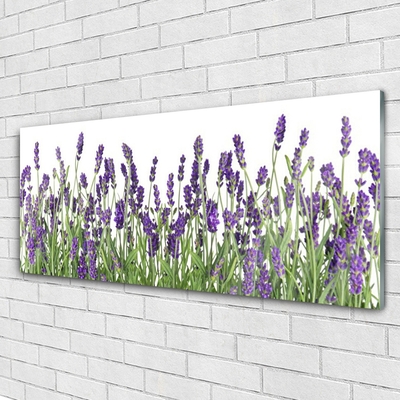 Plexiglas® Wall Art Flowers floral purple