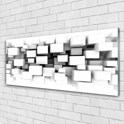 Plexiglas® Wall Art Abstract kitchen white grey
