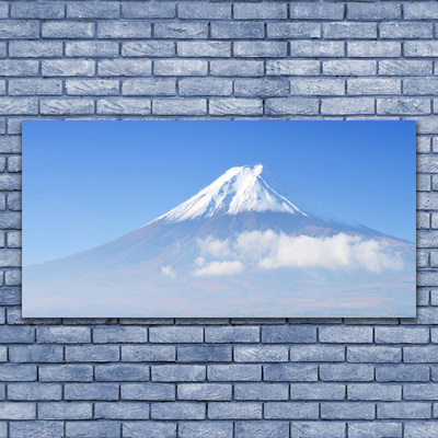 Plexiglas® Wall Art Mountains landscape white blue