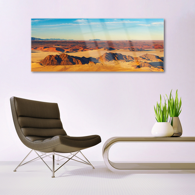 Plexiglas® Wall Art Desert landscape brown yellow