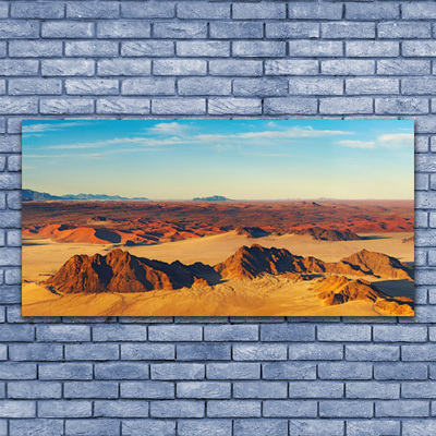 Plexiglas® Wall Art Desert landscape brown yellow