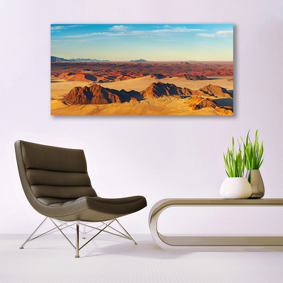 Plexiglas® Wall Art Desert landscape brown yellow