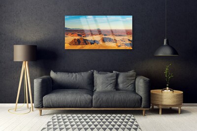 Plexiglas® Wall Art Desert landscape brown yellow