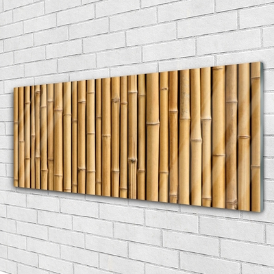 Plexiglas® Wall Art Bamboo canes floral yellow