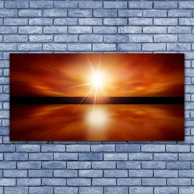 Plexiglas® Wall Art Sun landscape yellow