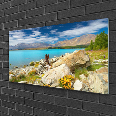 Plexiglas® Wall Art Sea landscape blue