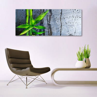 Plexiglas® Wall Art Bamboo stalks floral green