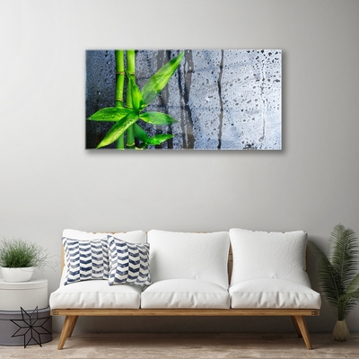 Plexiglas® Wall Art Bamboo stalks floral green