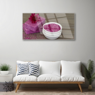 Plexiglas® Wall Art Sand soaps art pink