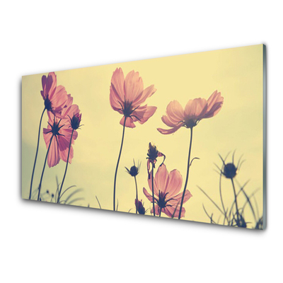 Plexiglas® Wall Art Flowers floral pink