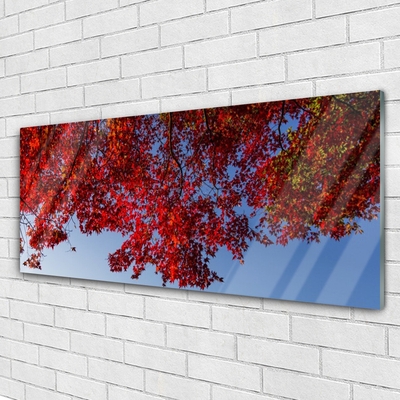 Plexiglas® Wall Art Branches leaves floral brown