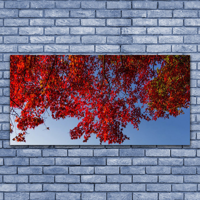 Plexiglas® Wall Art Branches leaves floral brown