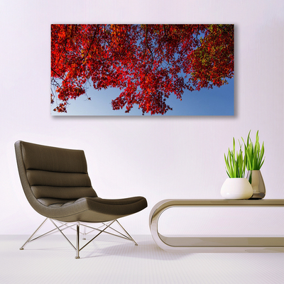 Plexiglas® Wall Art Branches leaves floral brown