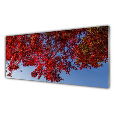 Plexiglas® Wall Art Branches leaves floral brown