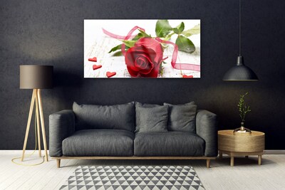 Plexiglas® Wall Art Rose floral red