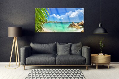 Plexiglas® Wall Art Sea landscape blue