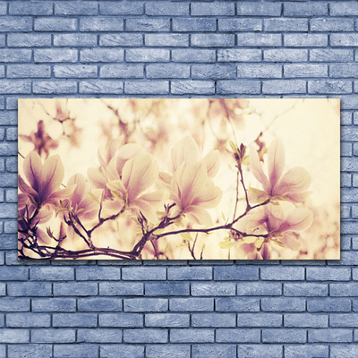Plexiglas® Wall Art Flowers floral pink beige