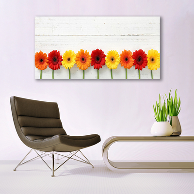 Plexiglas® Wall Art Flowers floral orange red yellow