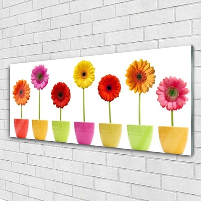 Plexiglas® Wall Art Flowers floral orange pink red yellow